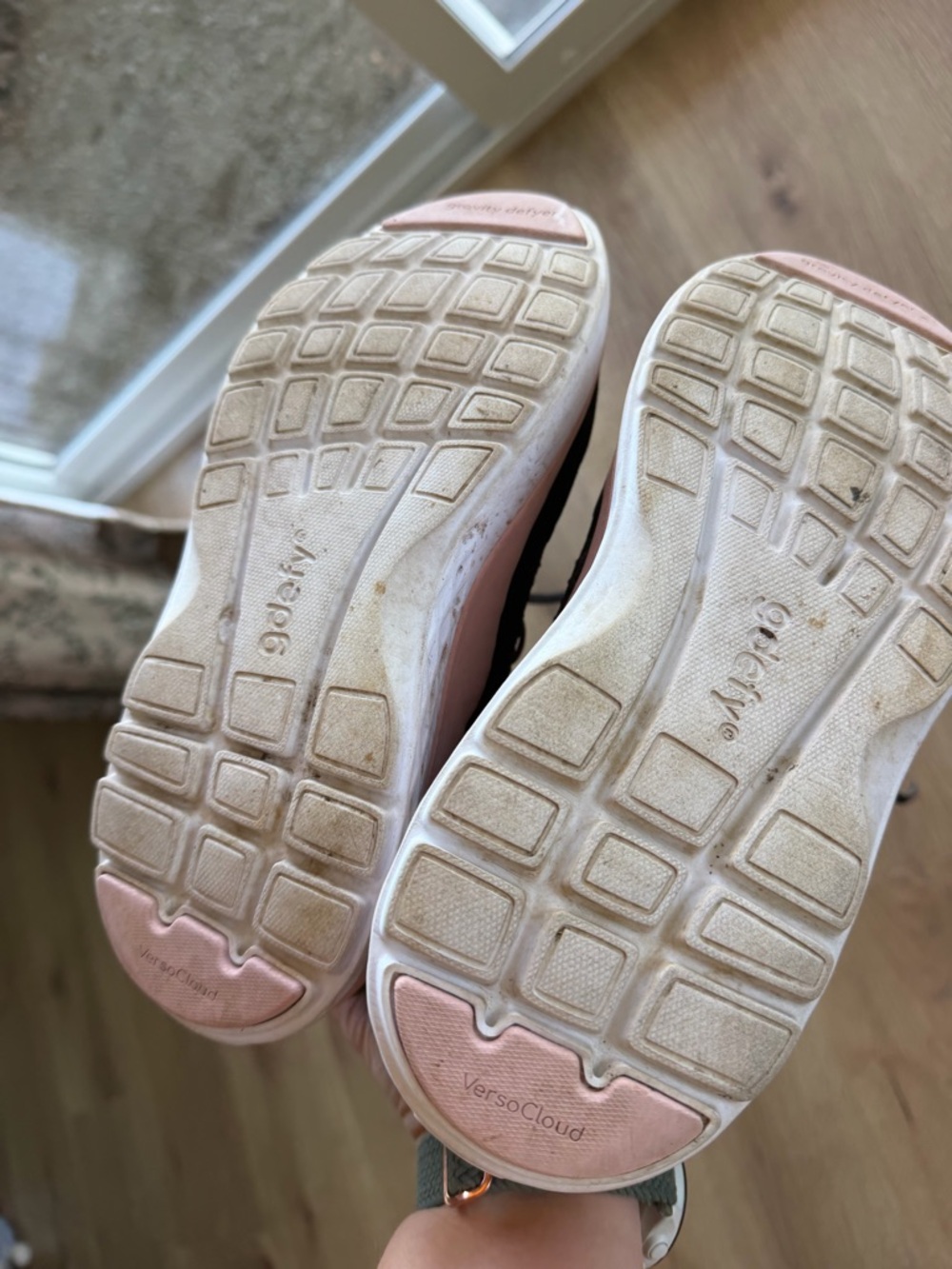 Women's Black and Pink Running Sneakers - Picture 10 of 11